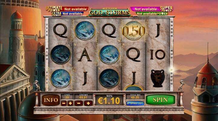 Age of Gods: God of Storm Slot Screenshot